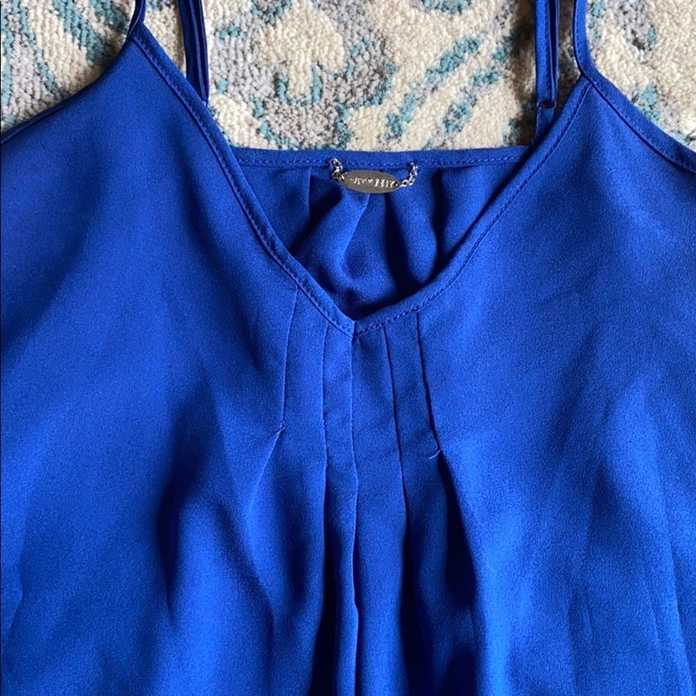 Dressy Blue Tank   - Picture 3 of 5